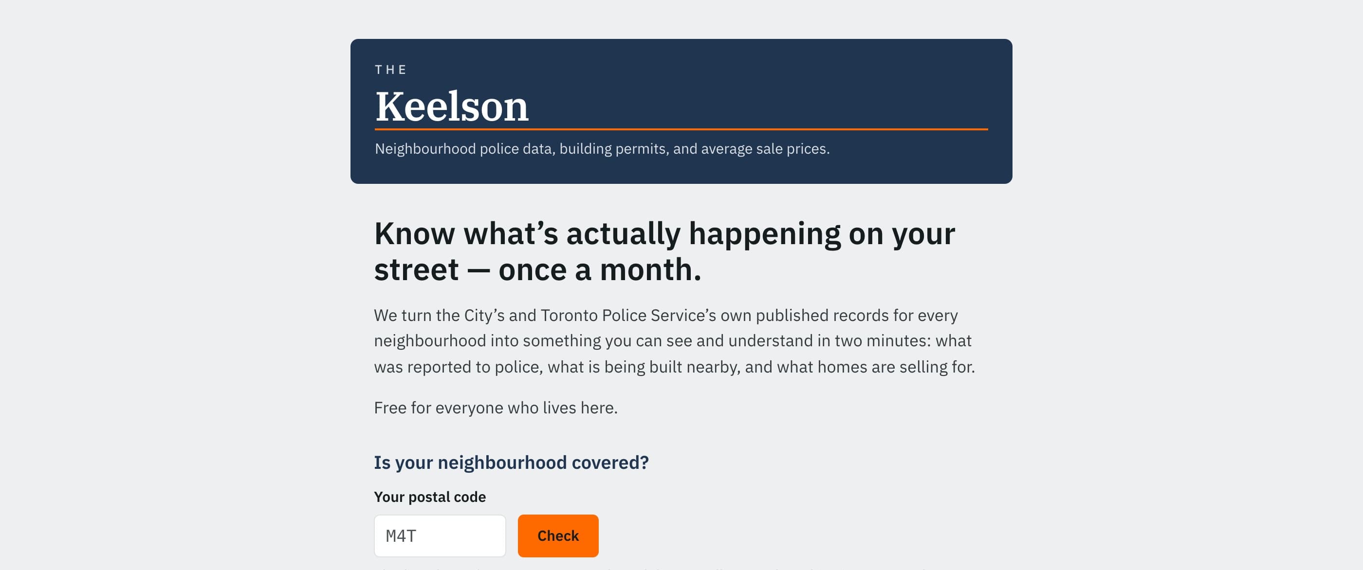The Keelson — live site preview